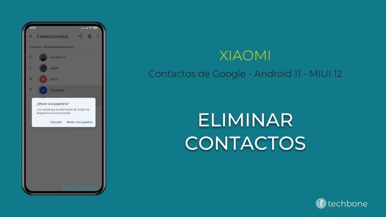 Cómo borrar contactos en xiaomi