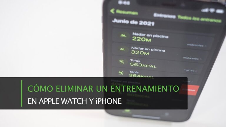 Cómo borrar entreno apple watch