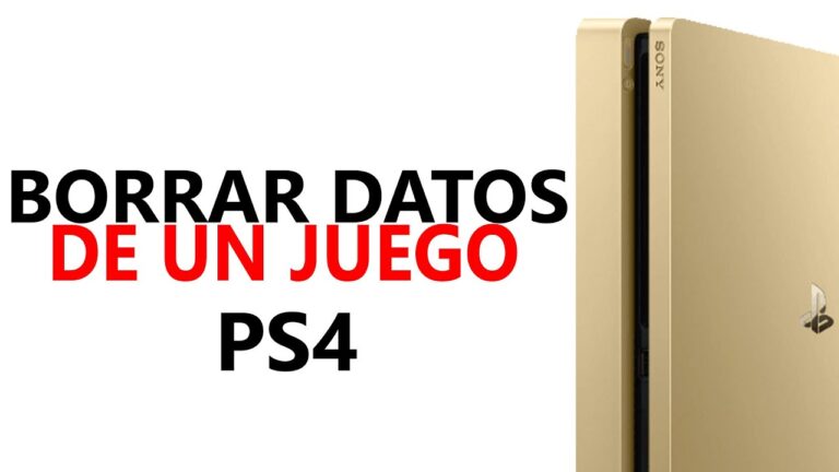 Cómo borrar datos de ps4